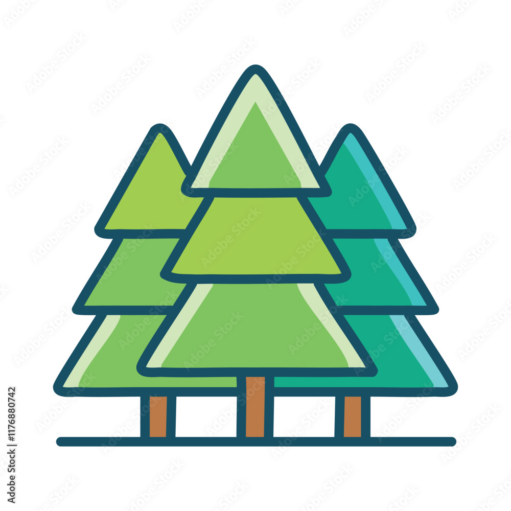 Fototapeta premium Tree Vector illustration for print