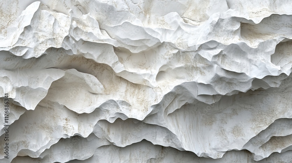 Obraz premium white stone wall with detail