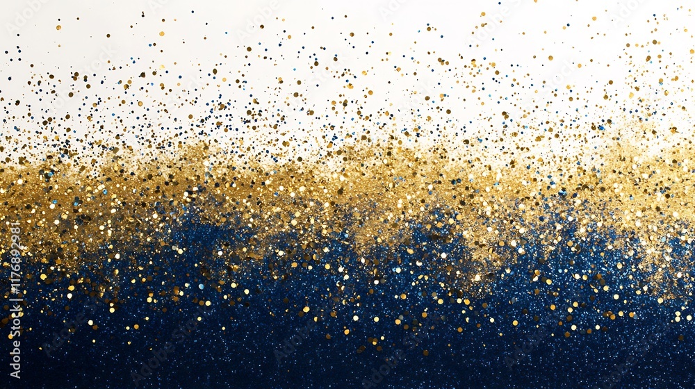 Abstract Gold and Blue Glitter Explosion Abstract Gold and Blue Glitter Explosion