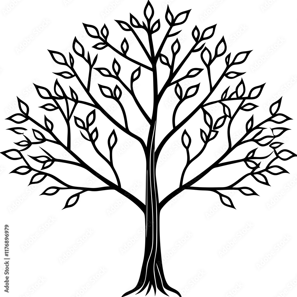 Branching Pathways A Life in Bloom - Vector Design Branching Pathways A Life in Bloom - Vector Design