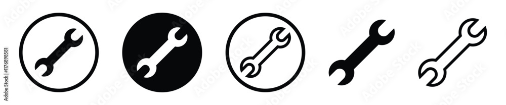 wrench vector icon set. tool and repair icon. mechanic spanner tool sign. mechanical maintain symbol. wrench, repair and maintain icon for app and website. vector illustration transparent background wrench vector icon set. tool and repair icon. mechanic spanner tool sign. mechanical maintain symbol. wrench, repair and maintain icon for app and website. vector illustration transparent background