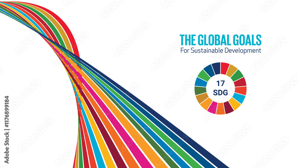 Colorful Sustainable Development Goals SDG Background Design Colorful Sustainable Development Goals SDG Background Design