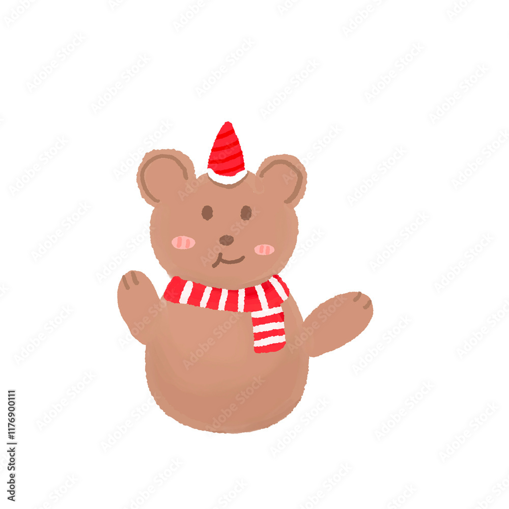 Obraz premium Christmas Bear