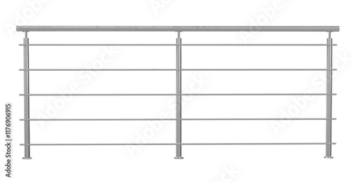 Minimalist Railing Design: A minimalist and elegant railing design, featuring clean lines and a sleek stainless steel finish.
