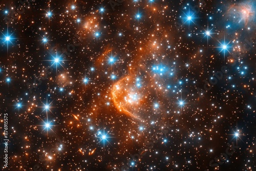 Wallpaper Mural Stunning view of the universe showcasing vibrant star formations and cosmic colors Torontodigital.ca