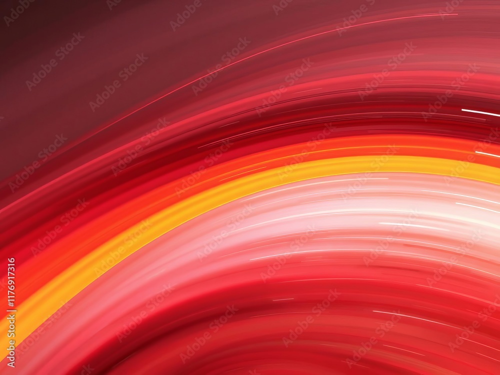 Curved speed lines background in coral, firebrick, and coffee colors digital abstract art, coral, background, digital