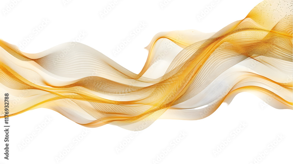 Abstract vector wavy lines flowing smooth curve gold gradient color in concept of luxury, technology, science, music, modern isolated on a transparent background Abstract vector wavy lines flowing smooth curve gold gradient color in concept of luxury, technology, science, music, modern isolated on a transparent background