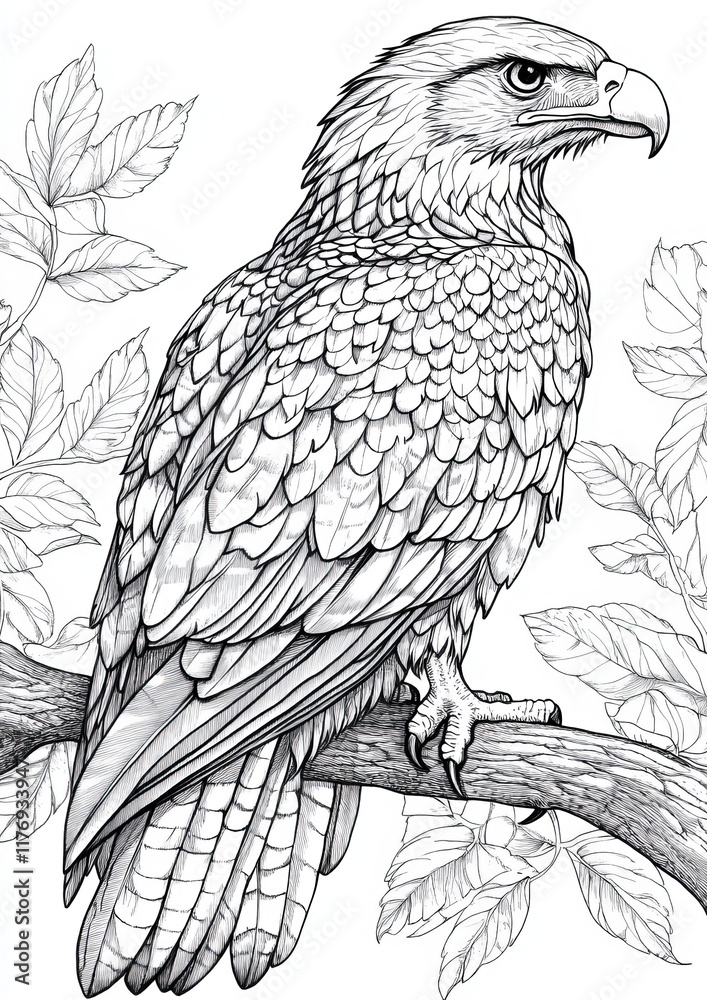 Fototapeta premium Eagles Coloring Pages