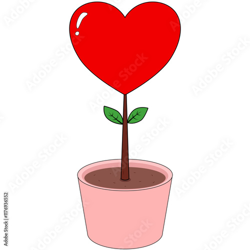 valentines day, love romantic, heart shaped, love relationship, vector illustration 