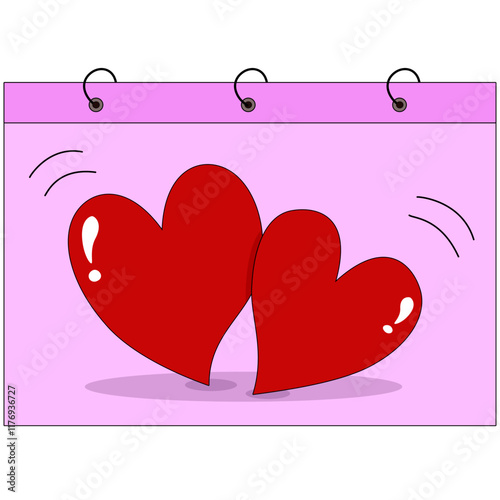 valentines day, love romantic, heart shaped, love relationship, vector illustration 