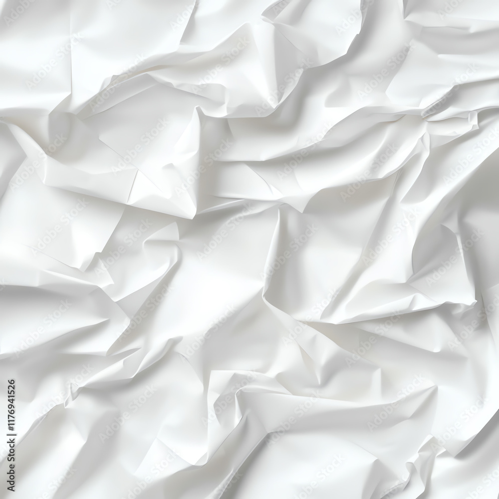 Crumpled white paper texture for abstract backgrounds, design projects, or creative artwork showcasing unique surface patterns. Crumpled white paper texture for abstract backgrounds, design projects, or creative artwork showcasing unique surface patterns.