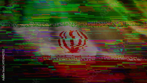 Iran digital technology flag