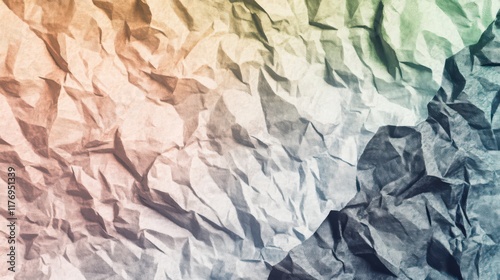 Wallpaper Mural A Stunning Abstract Crumpled Paper Design. A Multi-Colored Textured Paper Background. A Unique Artistic Composition. Torontodigital.ca