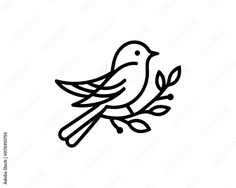 Obraz premium Bird Logo Design Vector Template