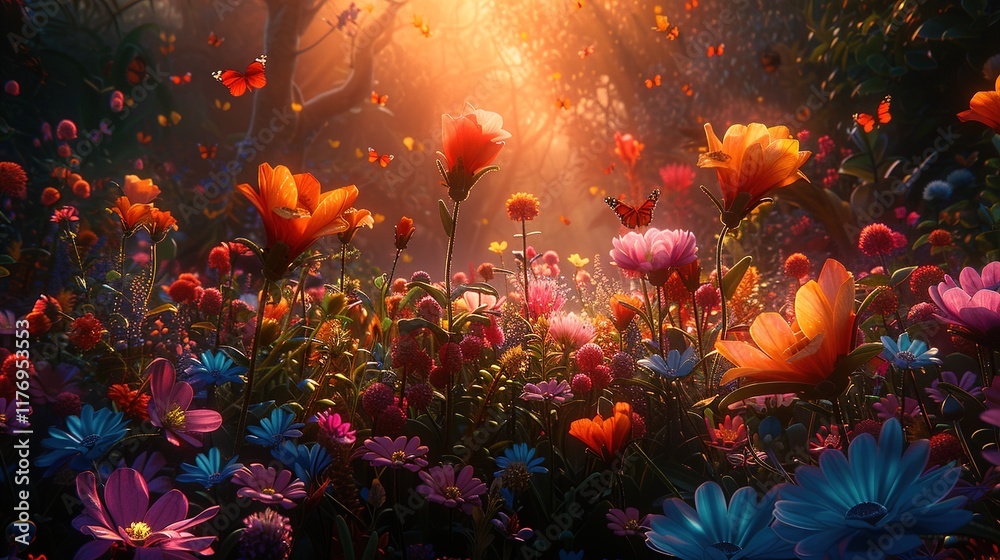 A_vibrant_garden_filled_with_colorful_flowers_ A_vibrant_garden_filled_with_colorful_flowers_