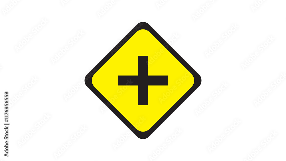 Obraz premium cross road symbol