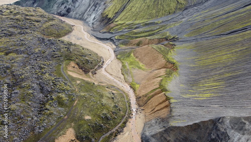 Landmannalaugar, Islande, Hautes Terres, montagnes rhyolitiques photo