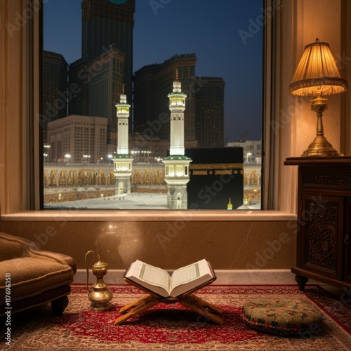 Hotel Room with View of the Kaaba in Mecca