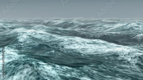 This is a video of the ocean with lots of white foam.