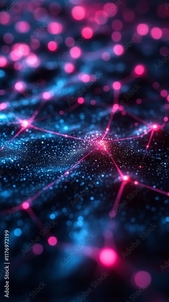 Encrypted Data Streams Illuminated Cyberpunk Network in Pastel Hues Encrypted Data Streams Illuminated Cyberpunk Network in Pastel Hues