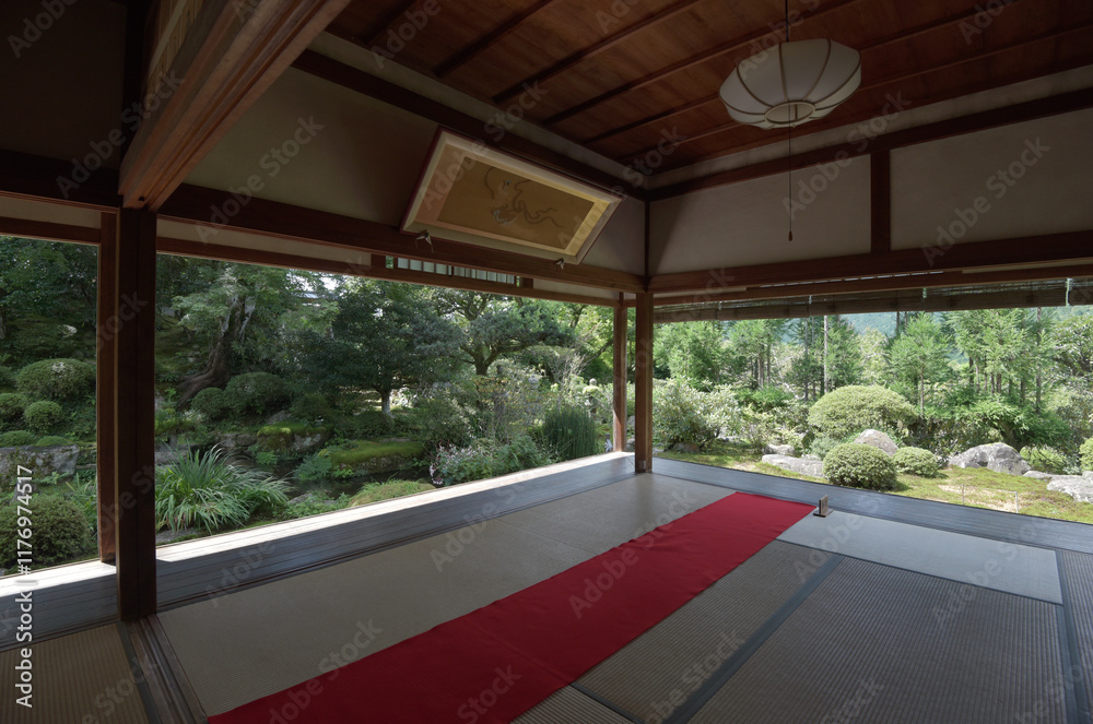 実光院 書院より庭園を望む 京都市左京区大原 実光院 書院より庭園を望む 京都市左京区大原
