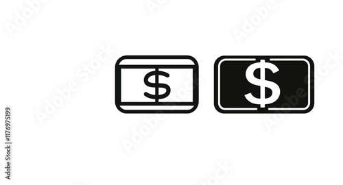 Dollar Vector Silhouette design
