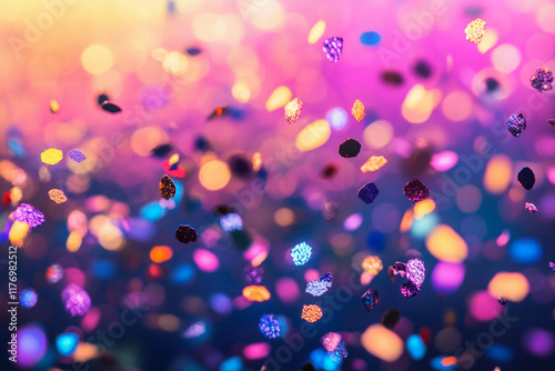 Colorful Sparkling Confetti Explosion – Festive Shimmering Design