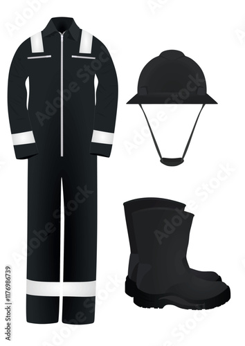 Working clothes isolated. vector illustration