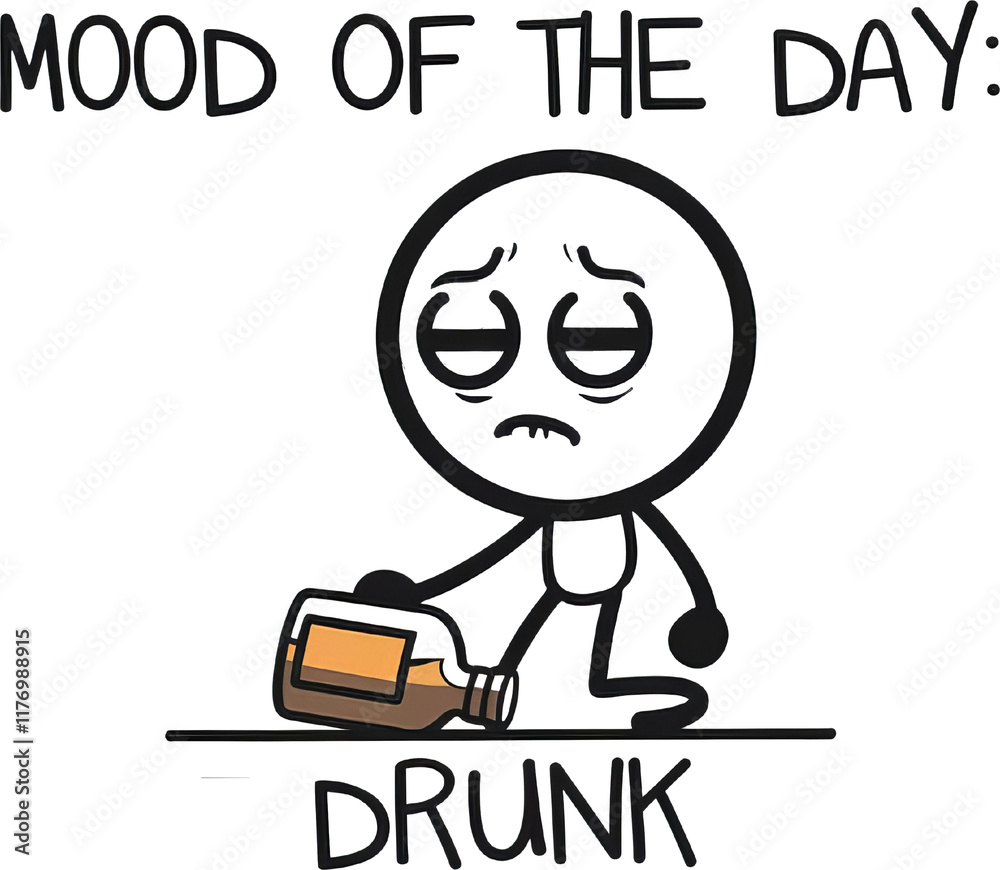 Mood of the Day Stickman Clipart Vector Illustration Mood of the Day Stickman Clipart Vector Illustration