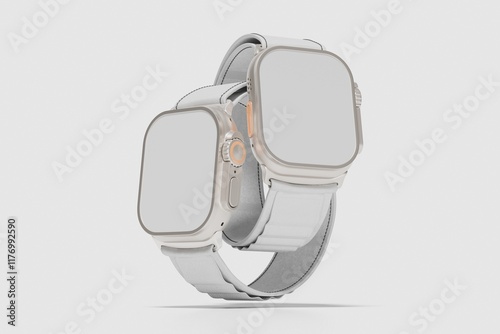 Blank Apple Watch Ultra Mockup