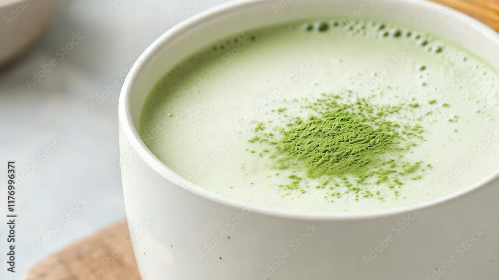 Creamy Matcha Latte Refreshing Green Tea Beverage for Relaxation and Inviting Moments Creamy Matcha Latte Refreshing Green Tea Beverage for Relaxation and Inviting Moments