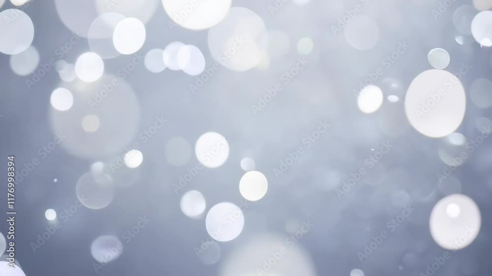 Ethereal Silver Bokeh Backdrop for Contemporary Autumn Celebration