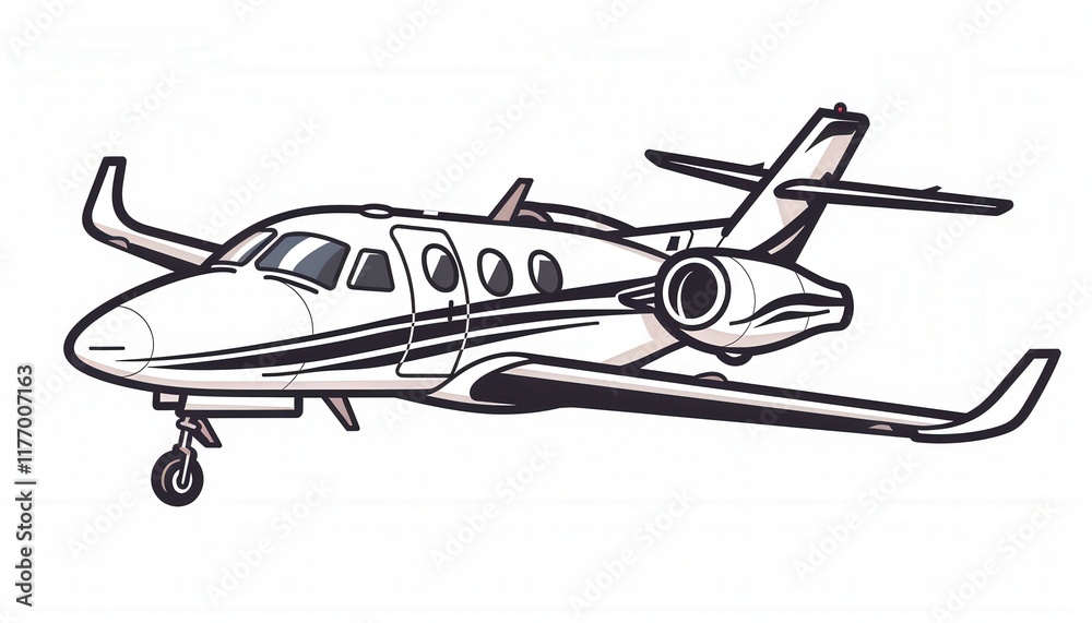 A sleek white private jet is depicted with dark detailing. Perfect for travel logos, aviation brands, or luxury services. A sleek white private jet is depicted with dark detailing. Perfect for travel logos, aviation brands, or luxury services.