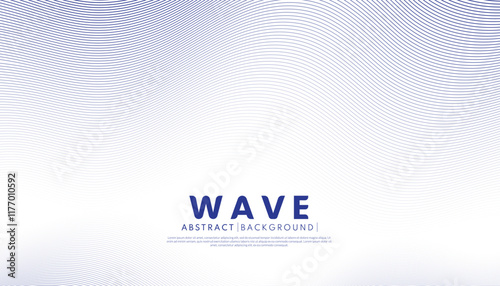 Abstract blue wave line background with a modern design featuring lines, and textures.