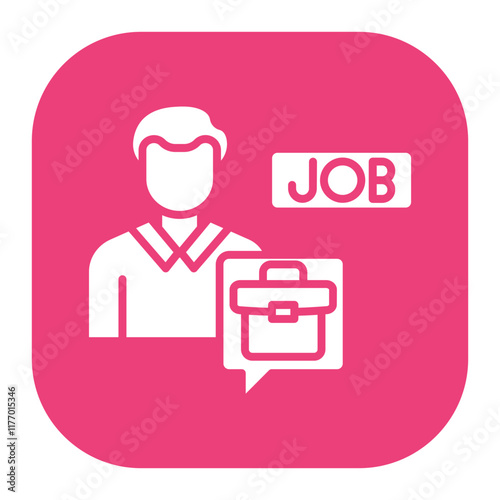 Job Seeker Male Icon