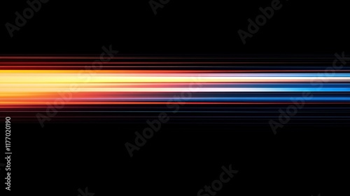 Light Trails on Black Background