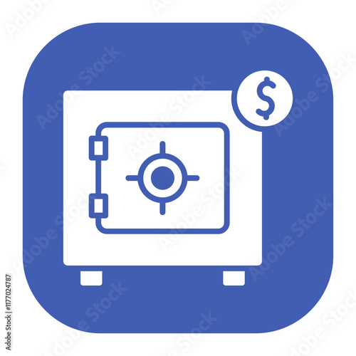 Money Filled Vault Icon