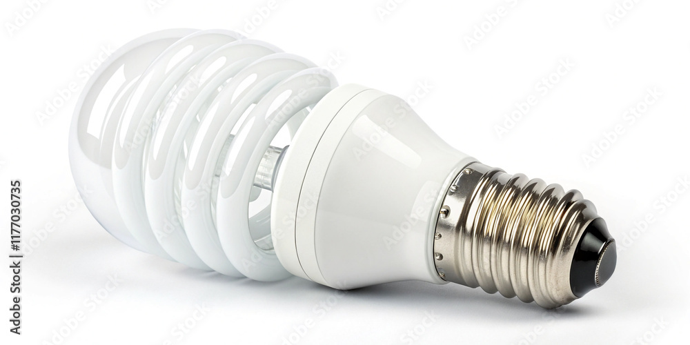Bright White Light Bulb Isolated on a White Background for Innovative Lighting Solutions Bright White Light Bulb Isolated on a White Background for Innovative Lighting Solutions