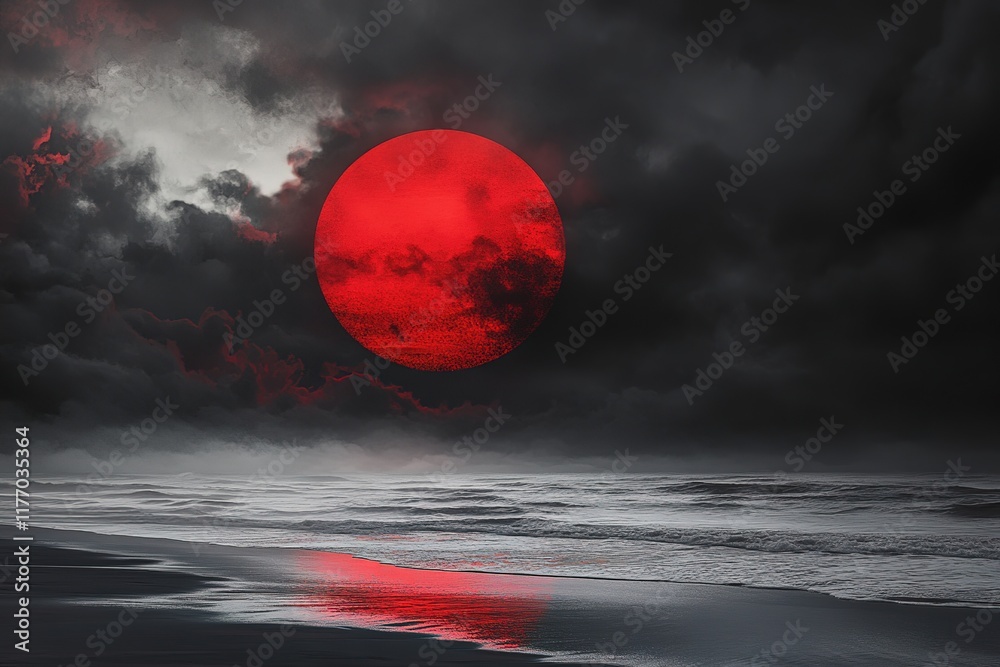Red Sun Set in The Middle of The Ocean
Red Sun Set in The Middle of The Ocean