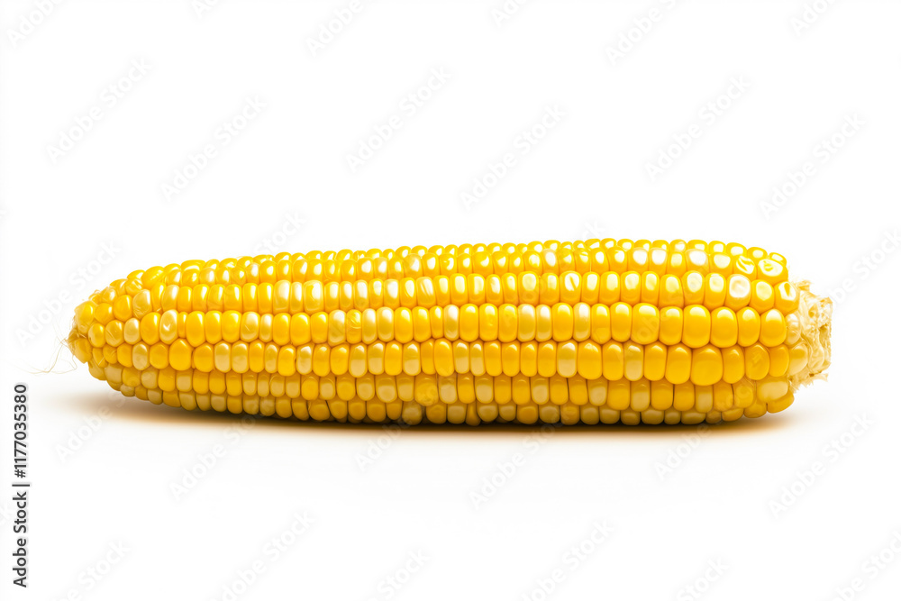 Fresh corn cob on white background Fresh corn cob on white background
