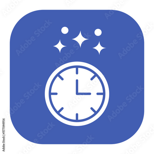 New Year Clock Icon