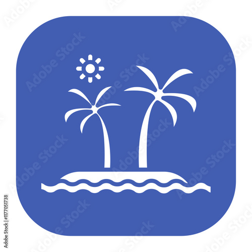 Shore Landscape Icon