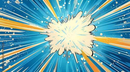 Comic book explosion background ,VIntage retro comics boom explosion crash bang cover book design with light and dots