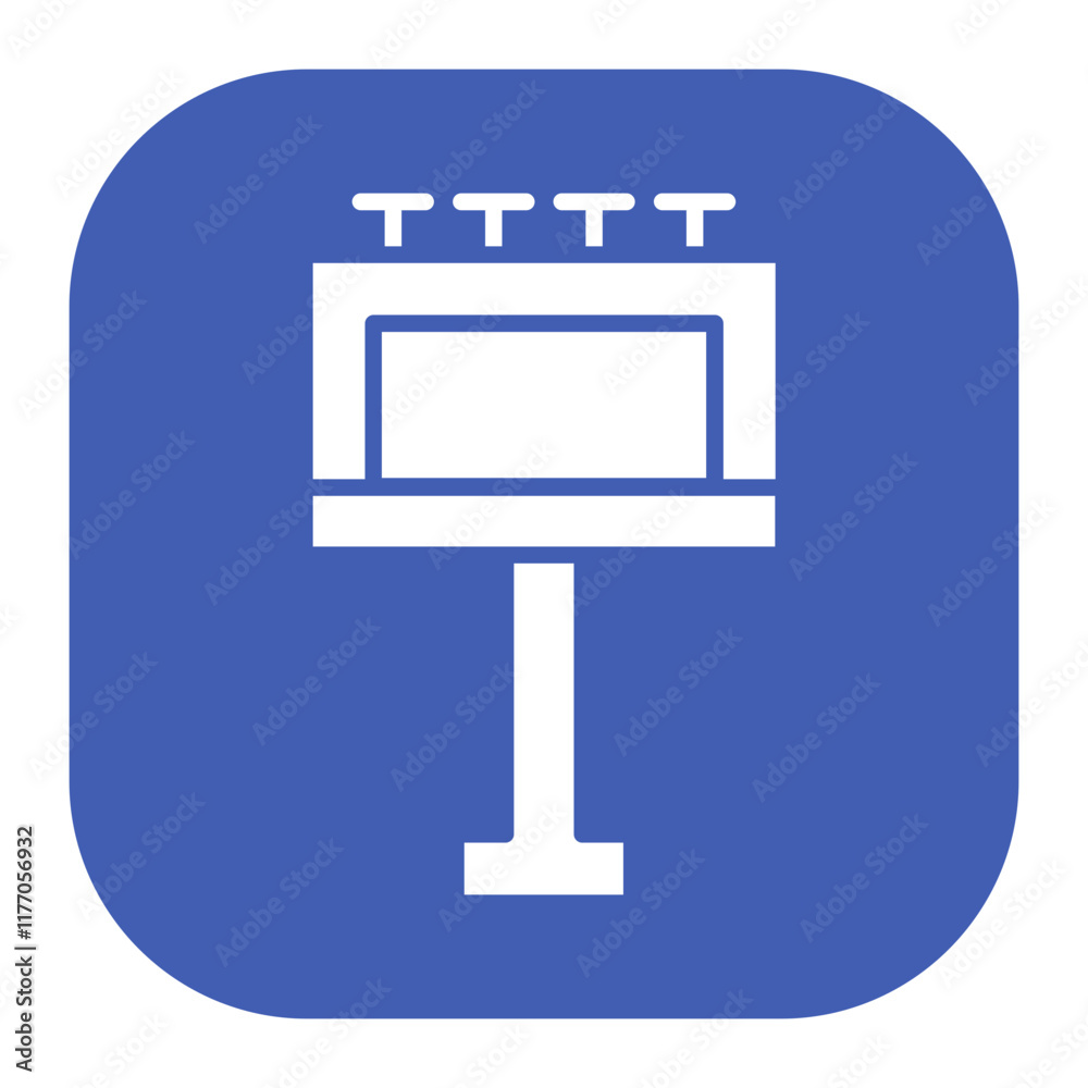 Road Sign Billboard Icon Road Sign Billboard Icon