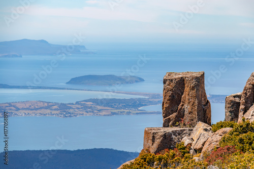the stunning summit of Mount Wellington Kunanyi, overlooking Hobart and the south east coast of Tasmania