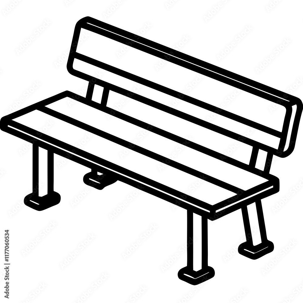 Classroom Furniture Clean Line Art Vector Classroom Furniture Clean Line Art Vector