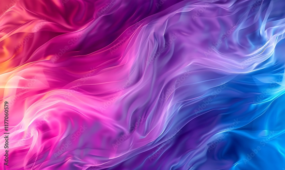 Fototapeta premium A bold gradient of blue and purple creates a dynamic, eye-catching design