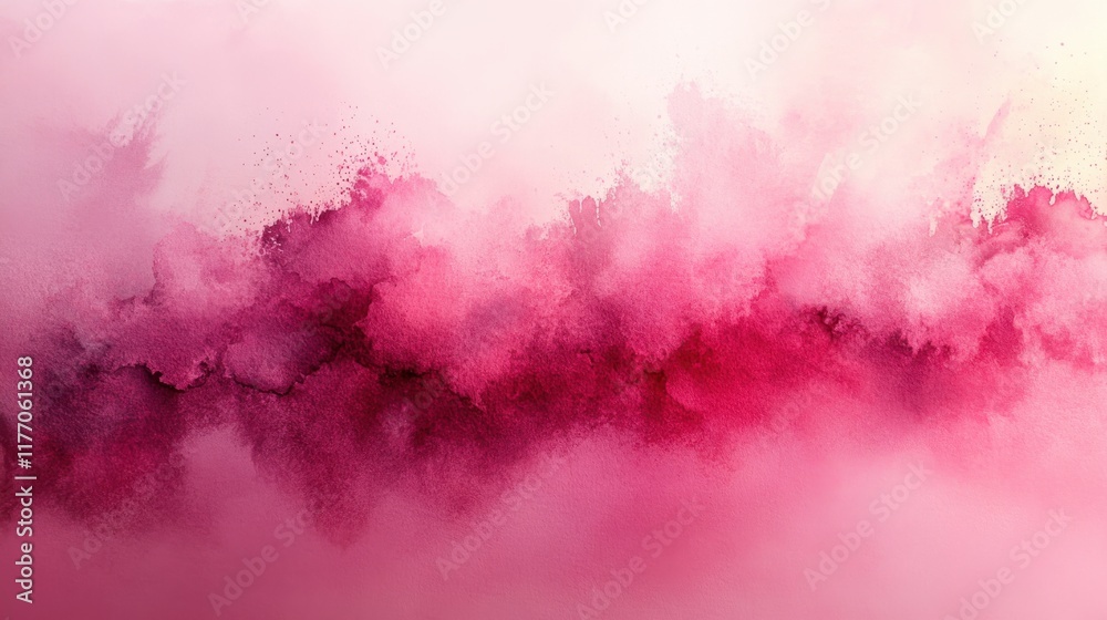 Fototapeta premium A muted pink background with a subtle texture resembling watercolor strokes and an open middle section 