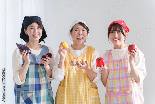 Konstfotografi 食育の指導をする給食の栄養士