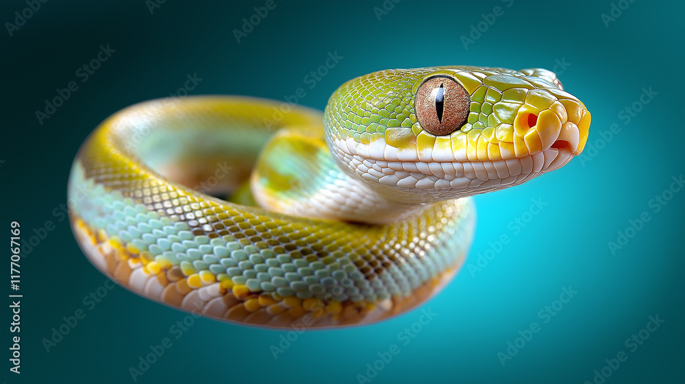 Fototapeta premium Green tree snake.